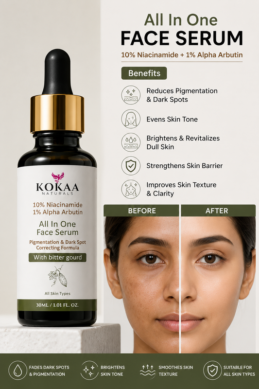 All-in-One Face Serum Duo 10% Niacinamide + 1% Alpha Arbutin