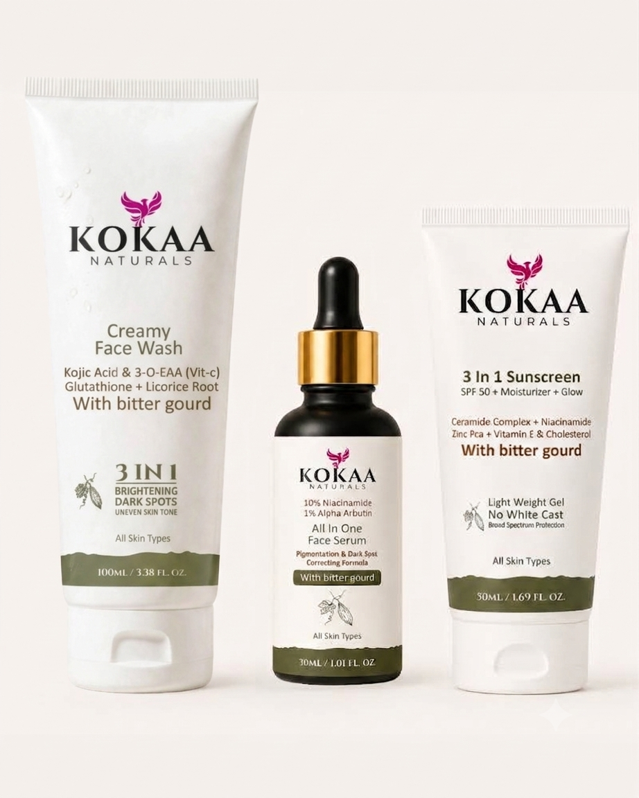 Pigmentation Care Trio – Face Wash, Serum & SPF 50 Sunscreen