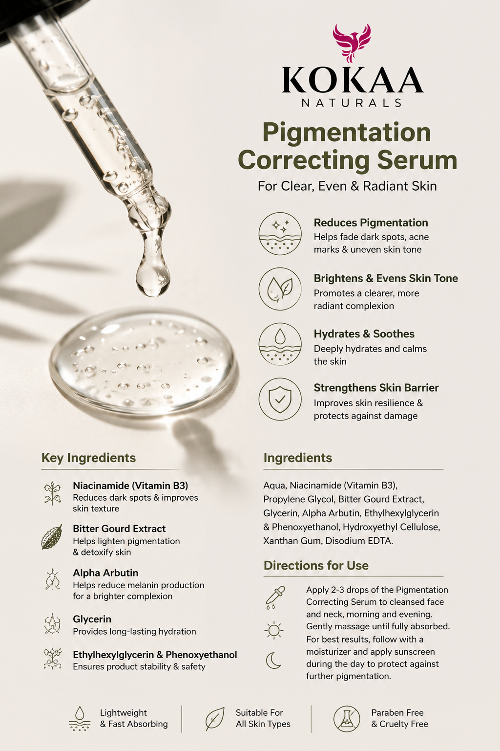 All-in-One Face Serum Duo 10% Niacinamide + 1% Alpha Arbutin